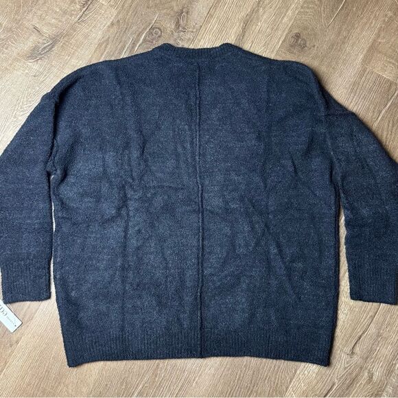 Natori |‎ Luna Knit V-Neck Oversized Sweater - Picture 9 of 9